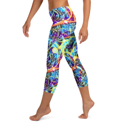 Mutant Nebula on a Capri Leggings