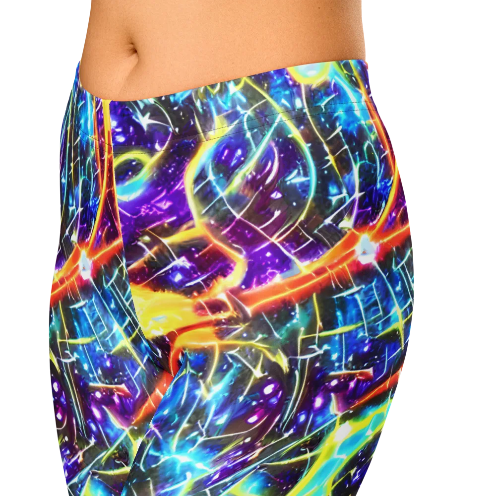 Mutant Nebula on Capri Leggings — Zoomed-in