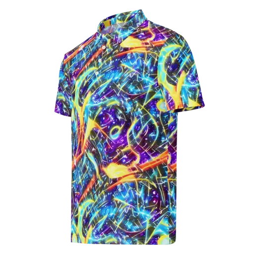 Mutant Nebula on a Men's Slim Fit Polo Shirt