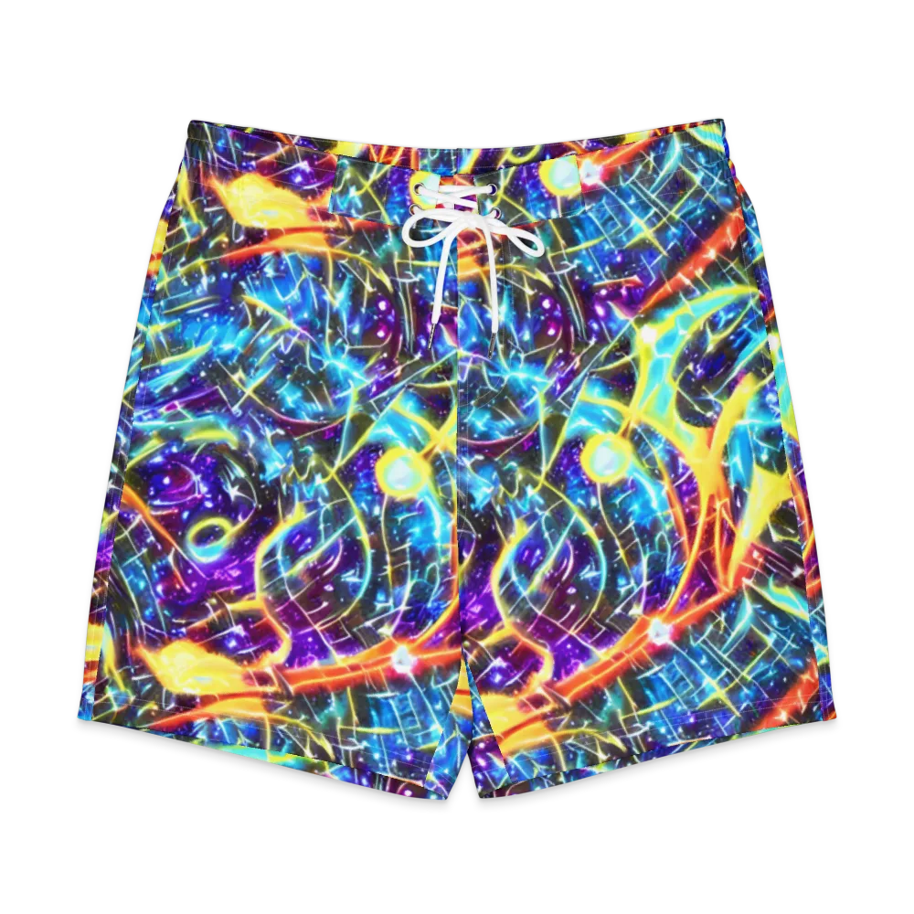 Mutant Nebula on Men's Board Shorts — Front