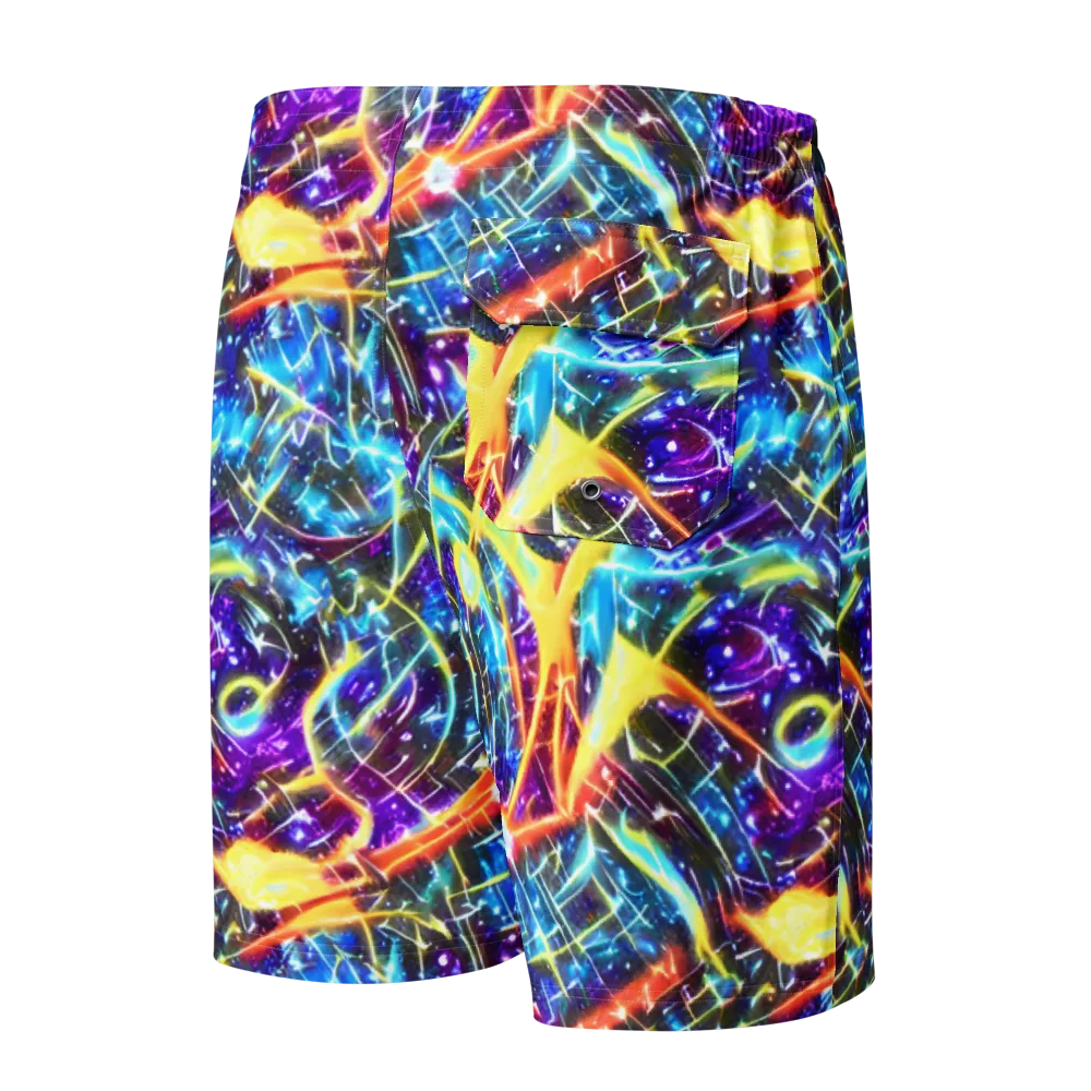 Mutant Nebula on Men's Board Shorts — Back
