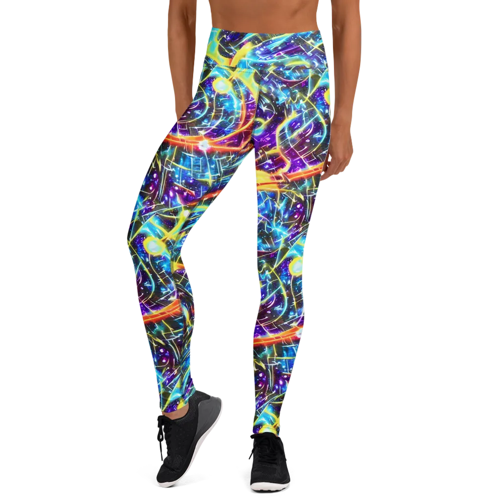 Mutant Nebula on Yoga Leggings — Front
