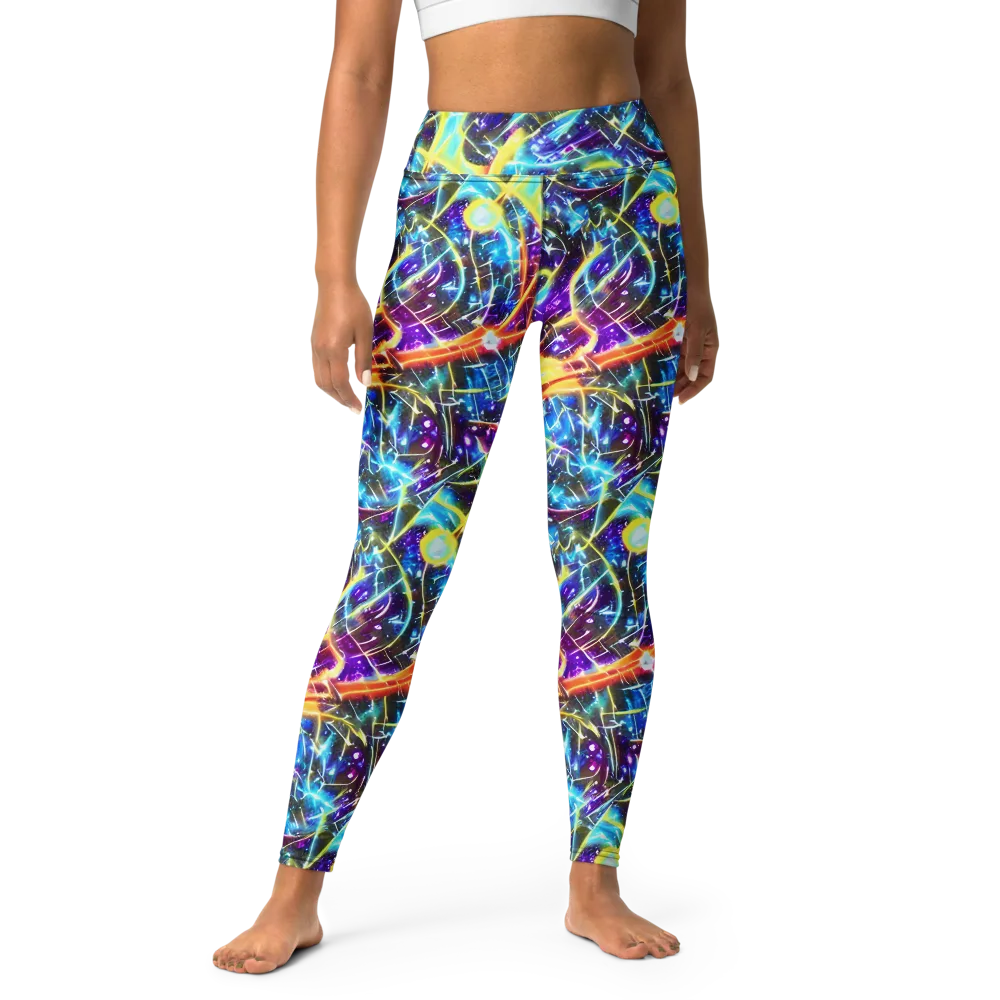 Mutant Nebula on Yoga Leggings — Front