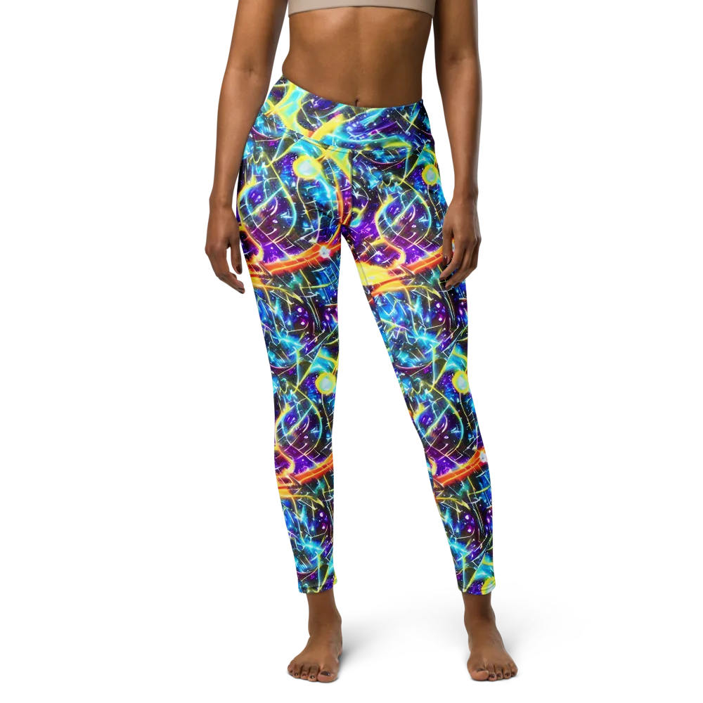Mutant Nebula on Yoga Leggings — Front
