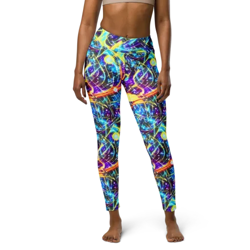Mutant Nebula on a Yoga Leggings
