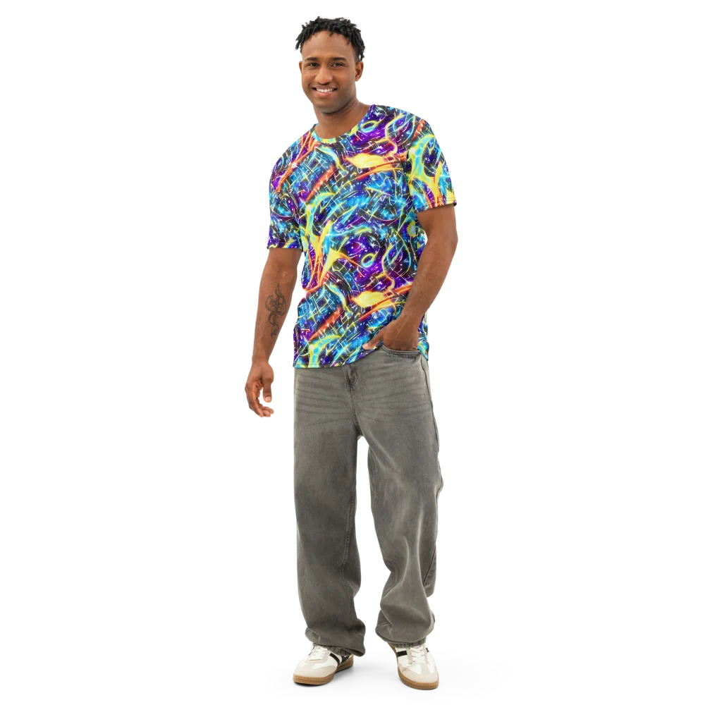 Mutant Nebula on Men's Cotton Crew Neck T-Shirt — Front