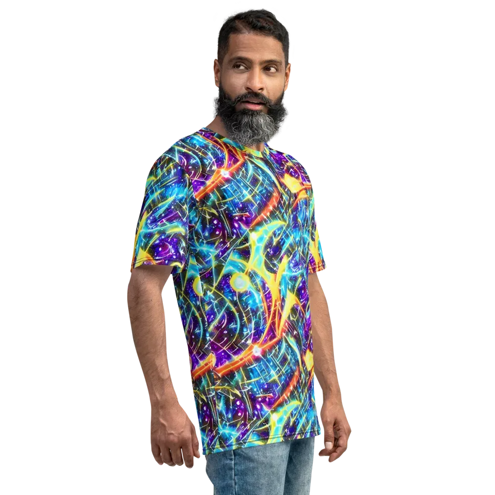 Mutant Nebula on Men's Crew Neck T-Shirt — Right
