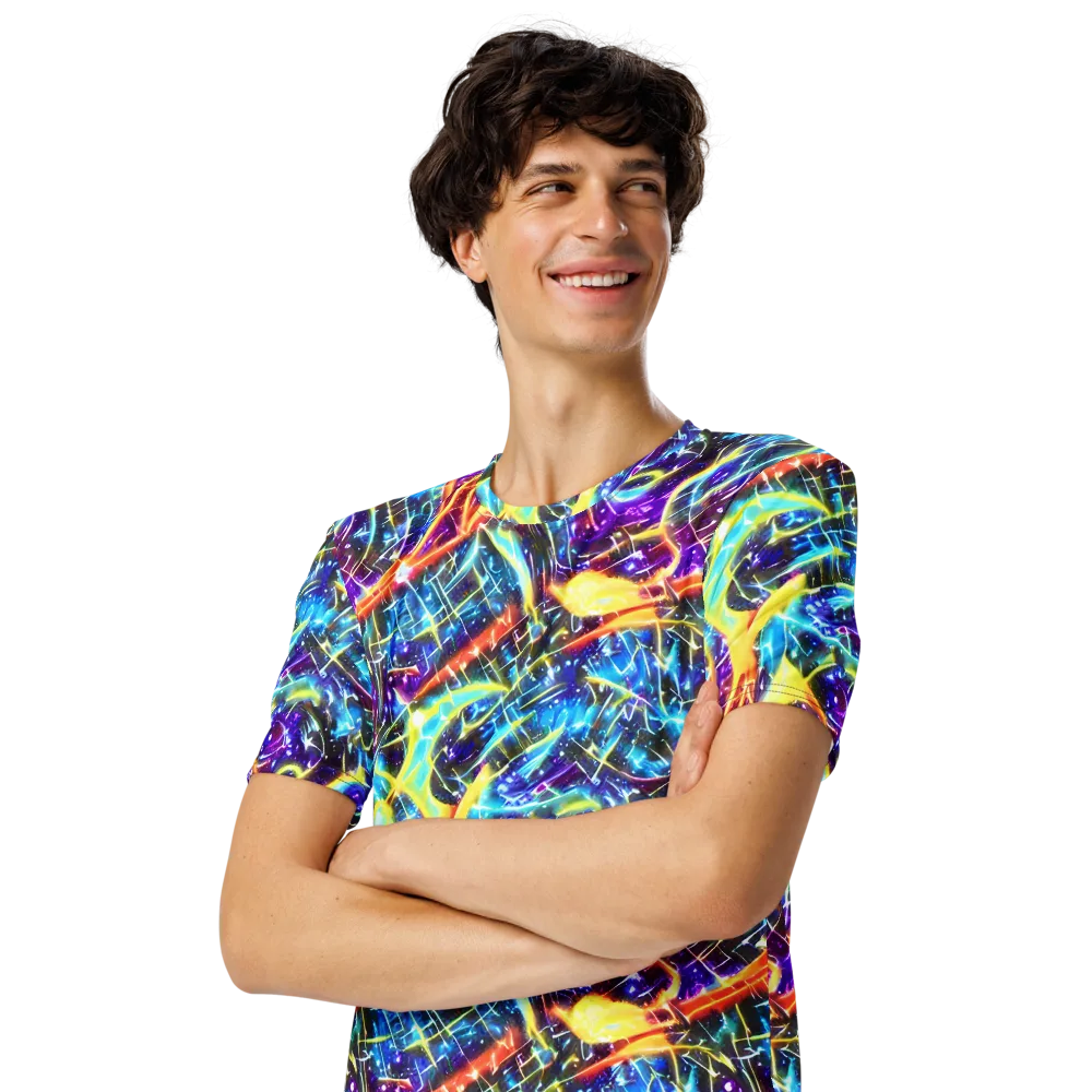 Mutant Nebula on Men's Crew Neck T-Shirt — Left Front