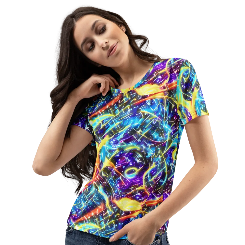 Mutant Nebula on Women's Crew Neck T-Shirt — Left Front