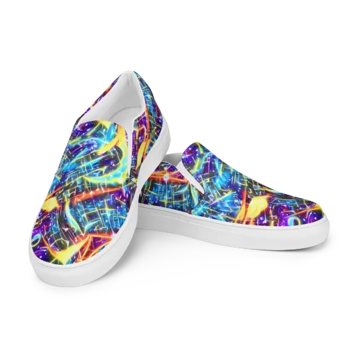 Mutant Nebula on a Men's Slip-On Canvas Shoes