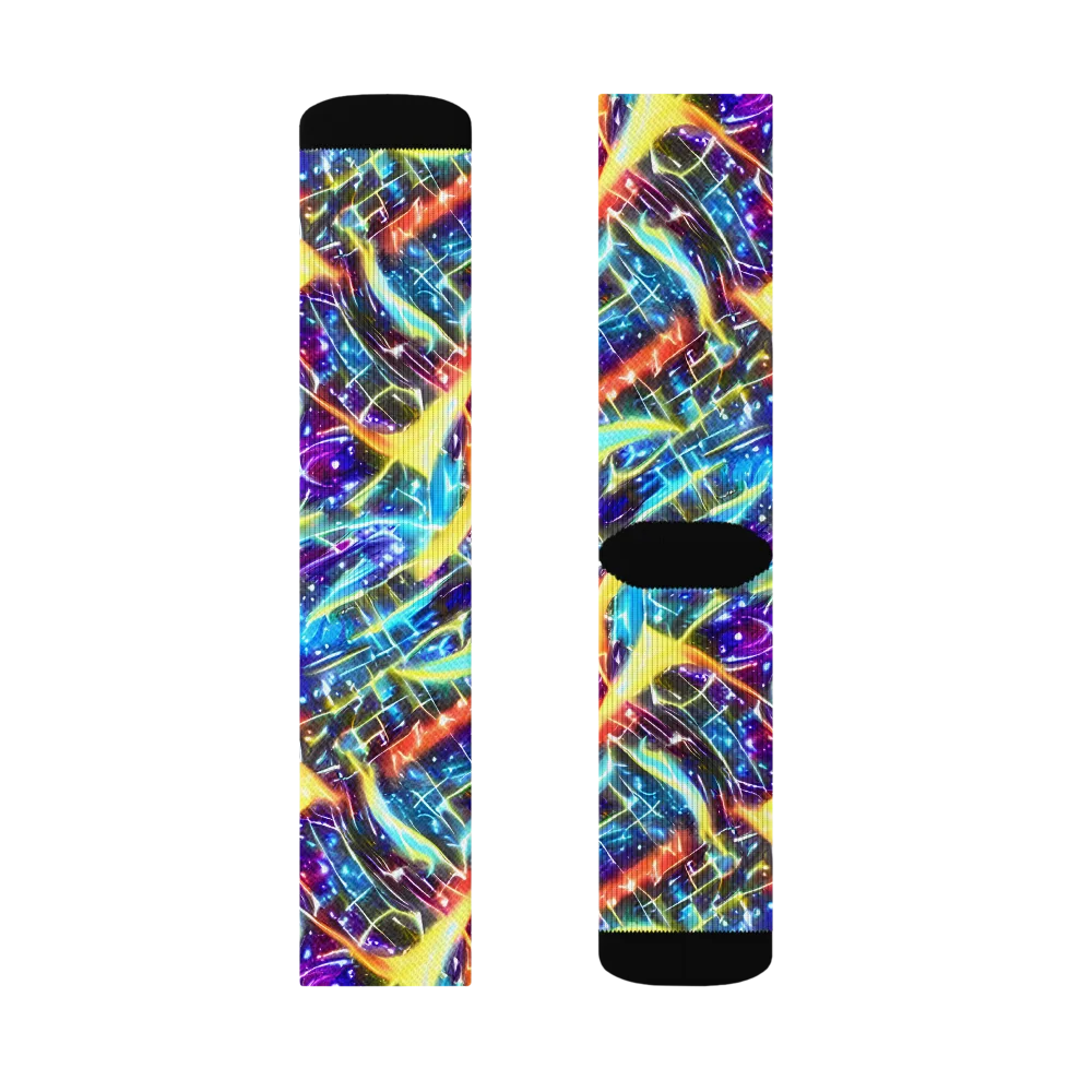 Mutant Nebula on Socks — Right Sock