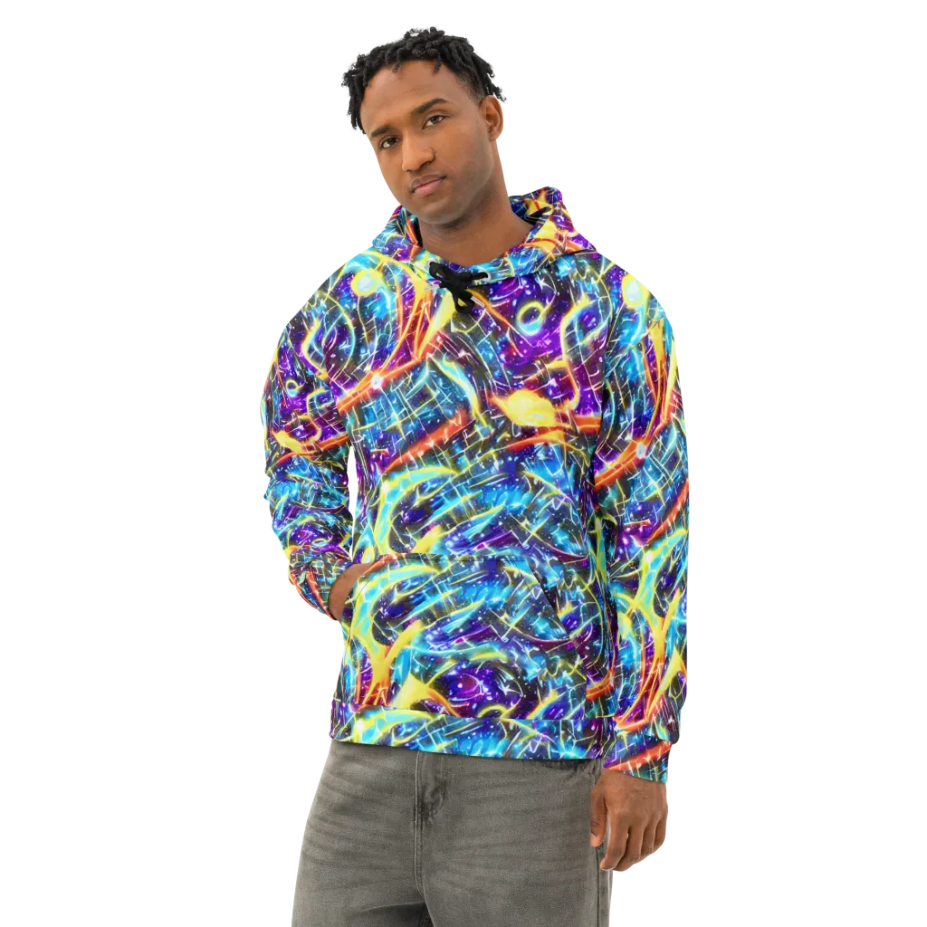 Mutant Nebula on Cotton Hoodie — Left Front