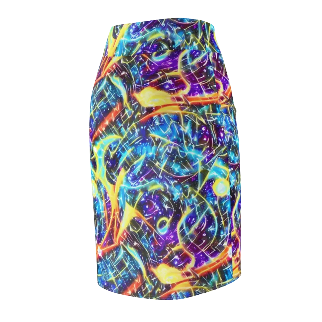 Mutant Nebula on Pencil Skirt — Back Side