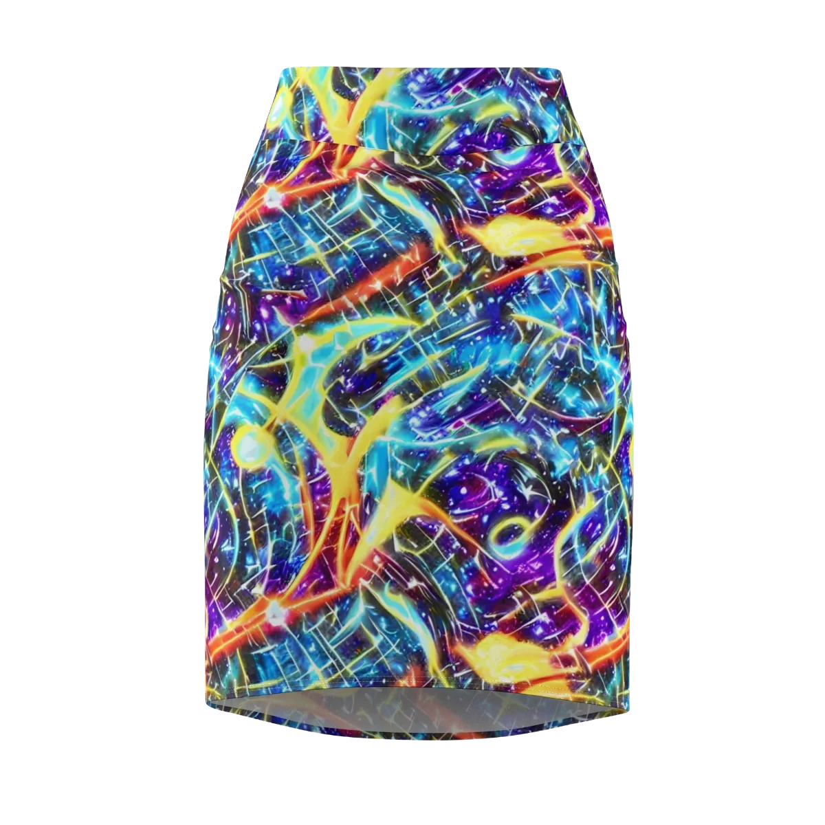 Mutant Nebula on Pencil Skirt — Front
