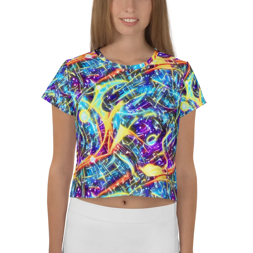 Mutant Nebula on Crop Tee — Front