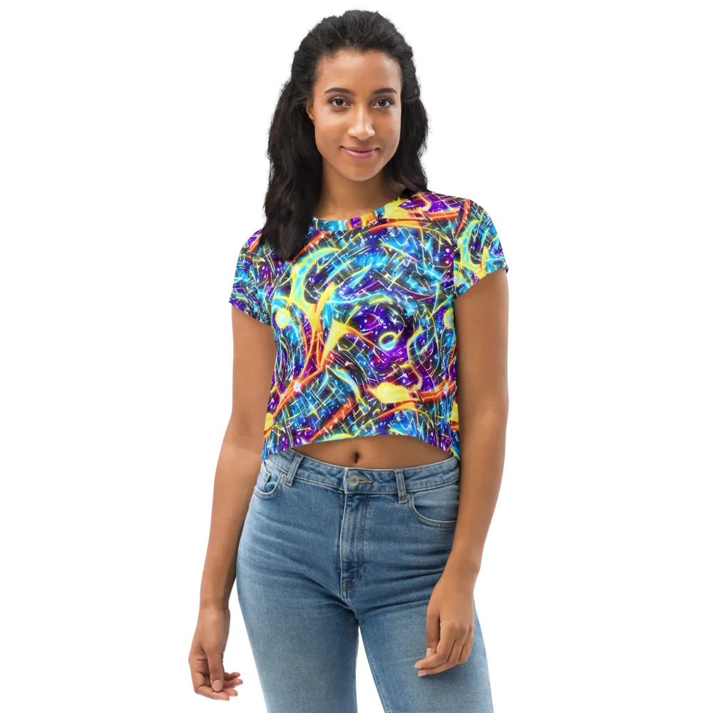 Mutant Nebula on Crop Tee — Front