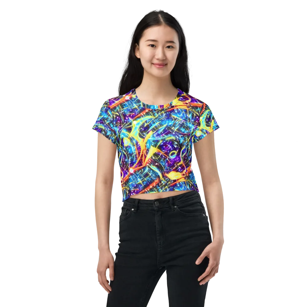 Mutant Nebula on Crop Tee — Front
