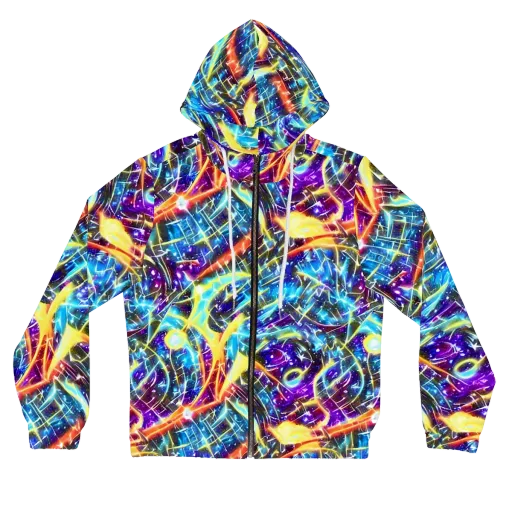 Mutant Nebula on a Women's Full-Zip Hoodie