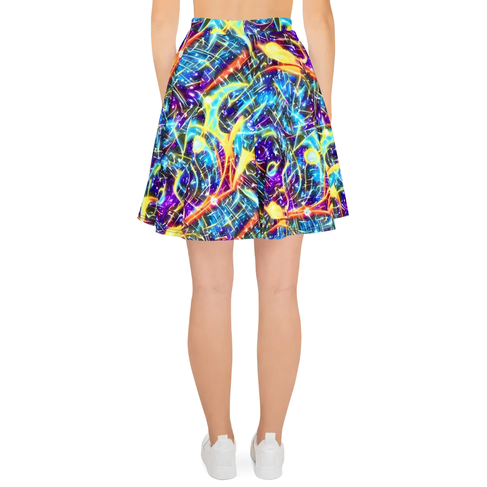 Mutant Nebula on Skater Skirt — Back