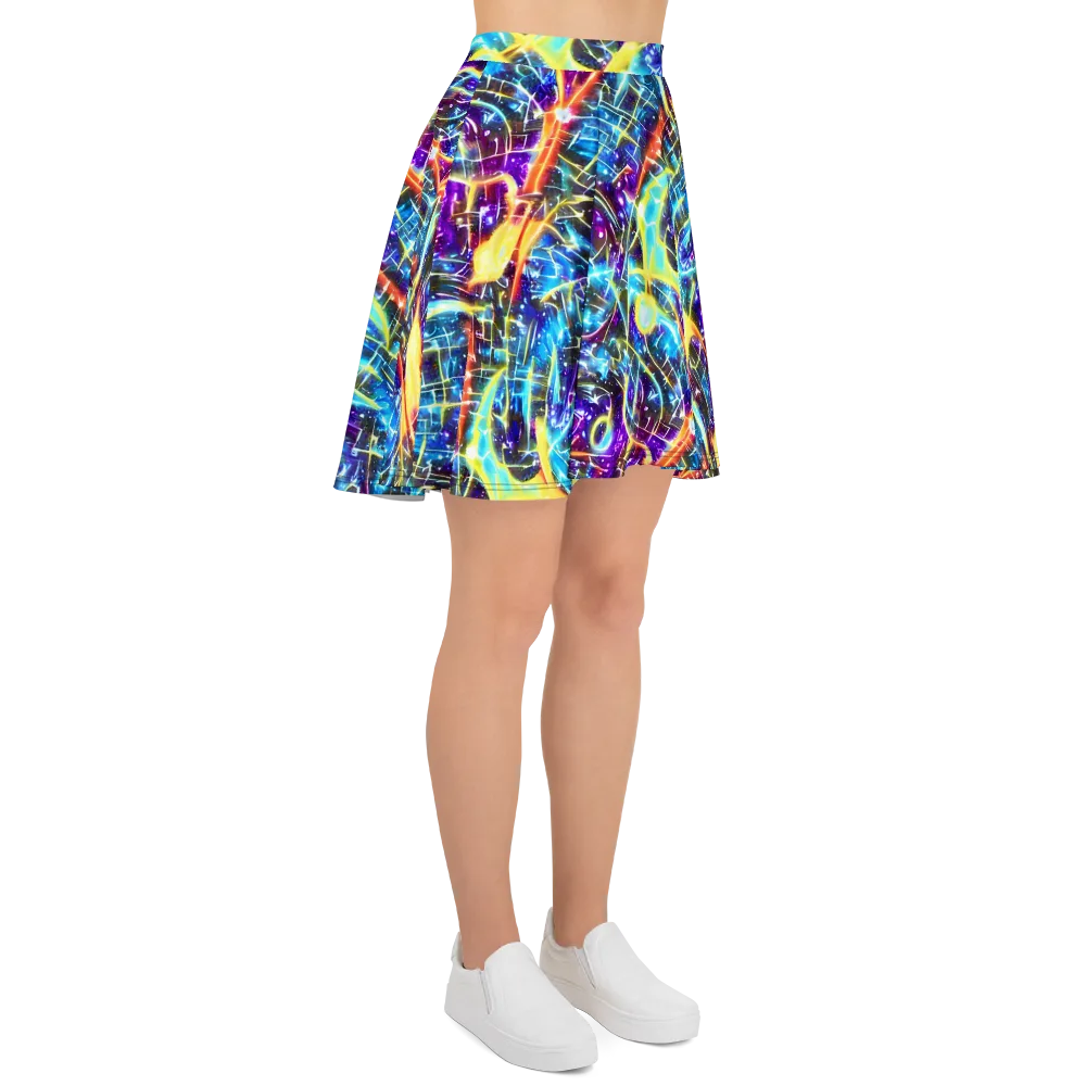 Mutant Nebula on Skater Skirt — Right