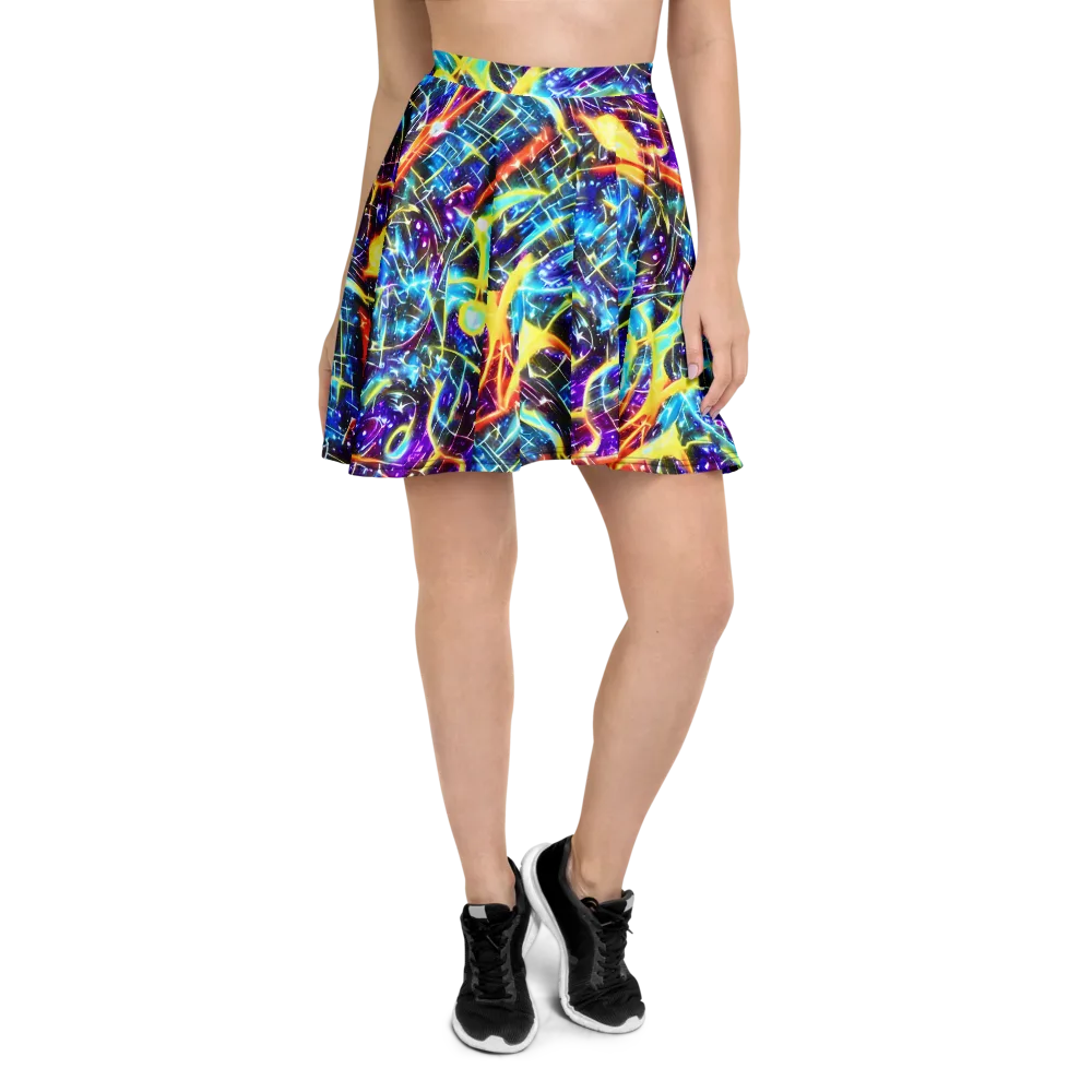 Mutant Nebula on Skater Skirt — Front