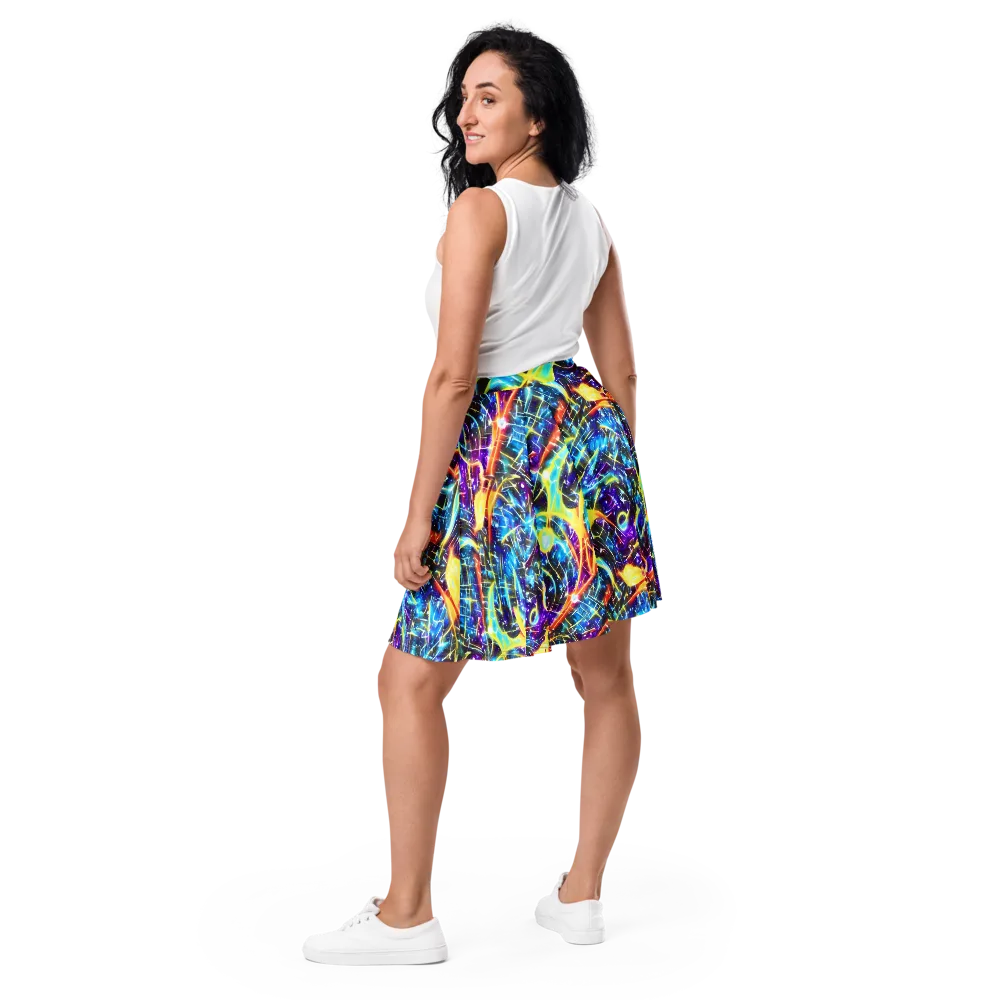 Mutant Nebula on Skater Skirt — Back