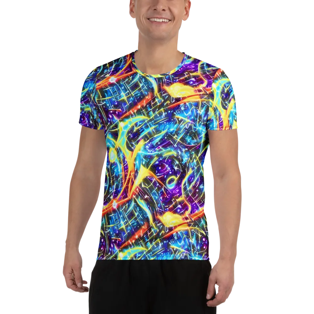 Mutant Nebula on Men's Athletic T-Shirt — Front
