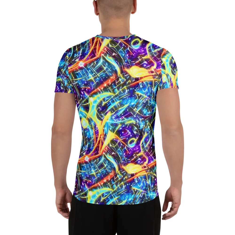 Mutant Nebula on Men's Athletic T-Shirt — Back