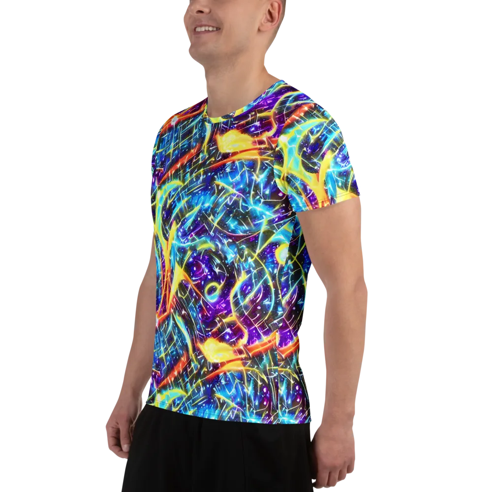 Mutant Nebula on Men's Athletic T-Shirt — Left