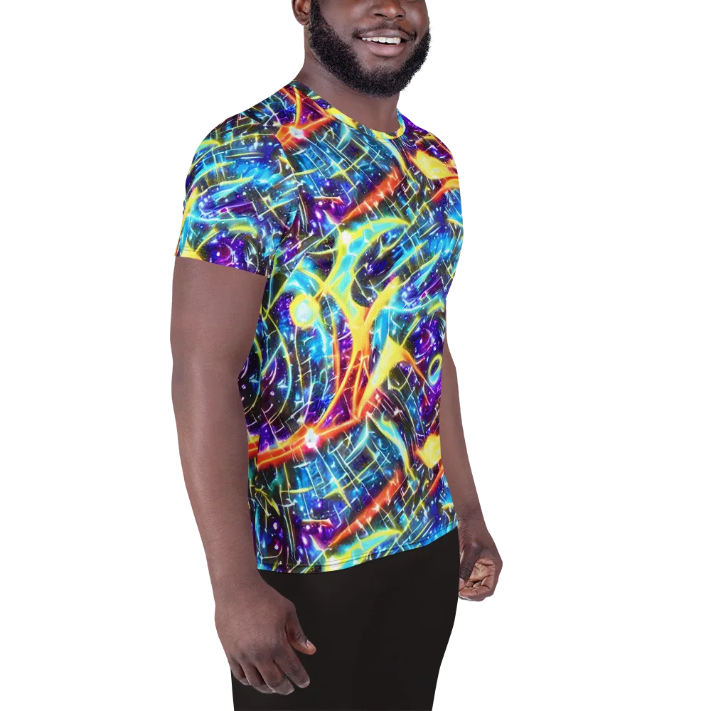 Mutant Nebula on Men's Athletic T-Shirt — Right