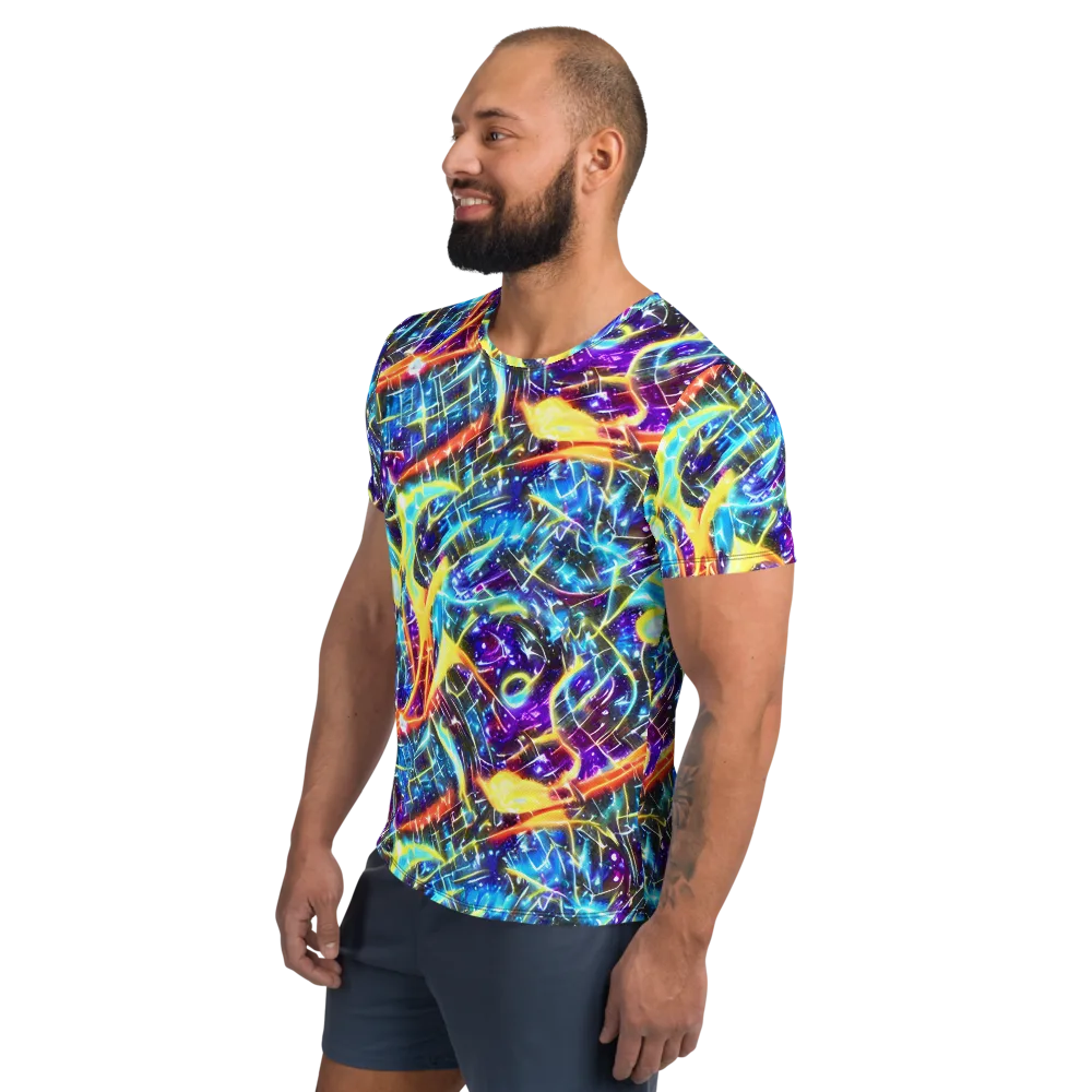 Mutant Nebula on Men's Athletic T-Shirt — Left