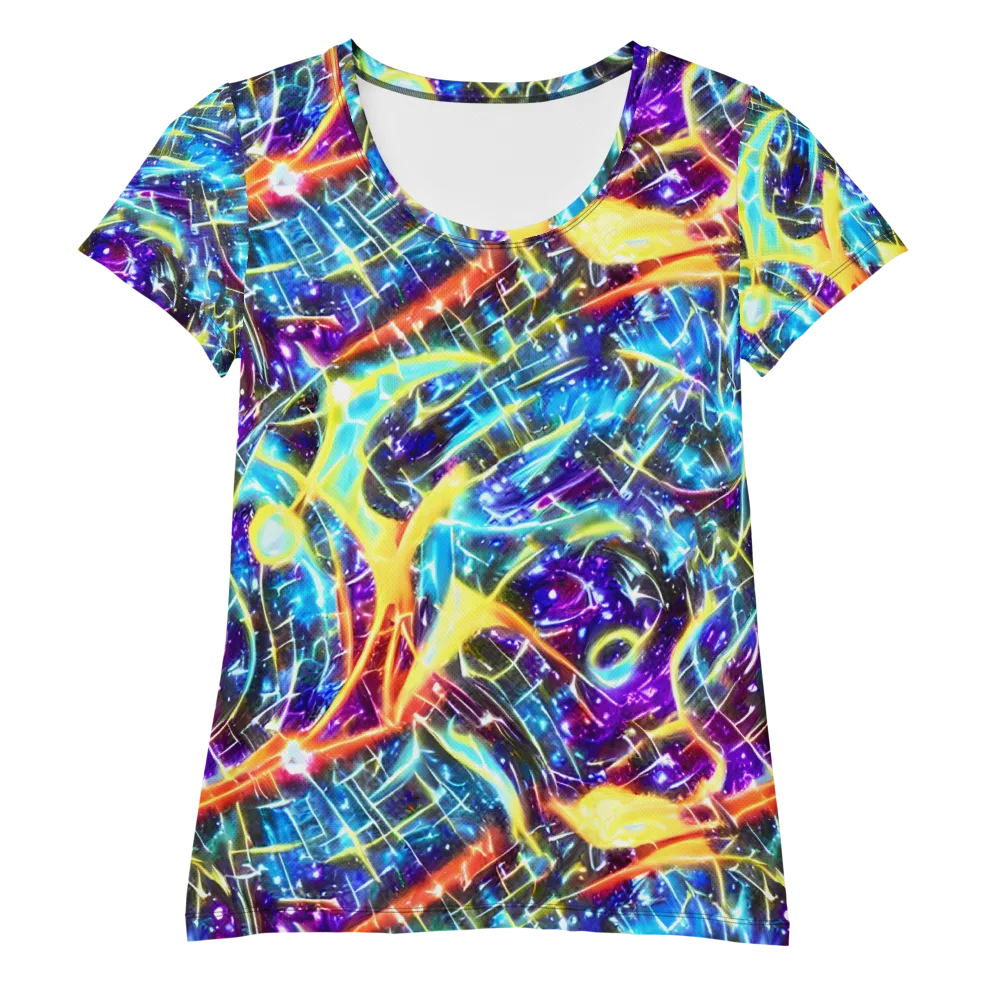 Mutant Nebula on Women's Athletic T-Shirt — Front
