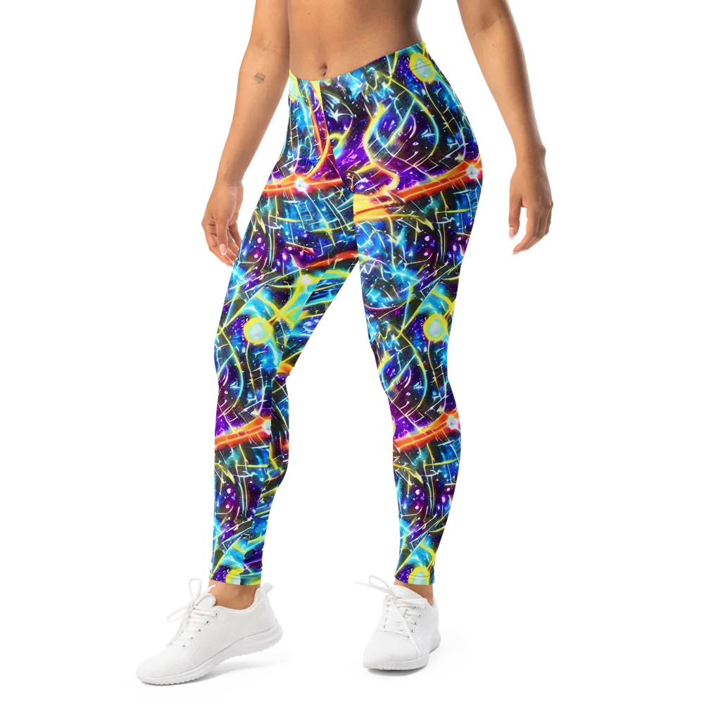Mutant Nebula on Leggings — Left Front