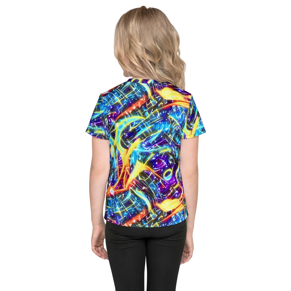Mutant Nebula on Kids Crew Neck T-Shirt — Back