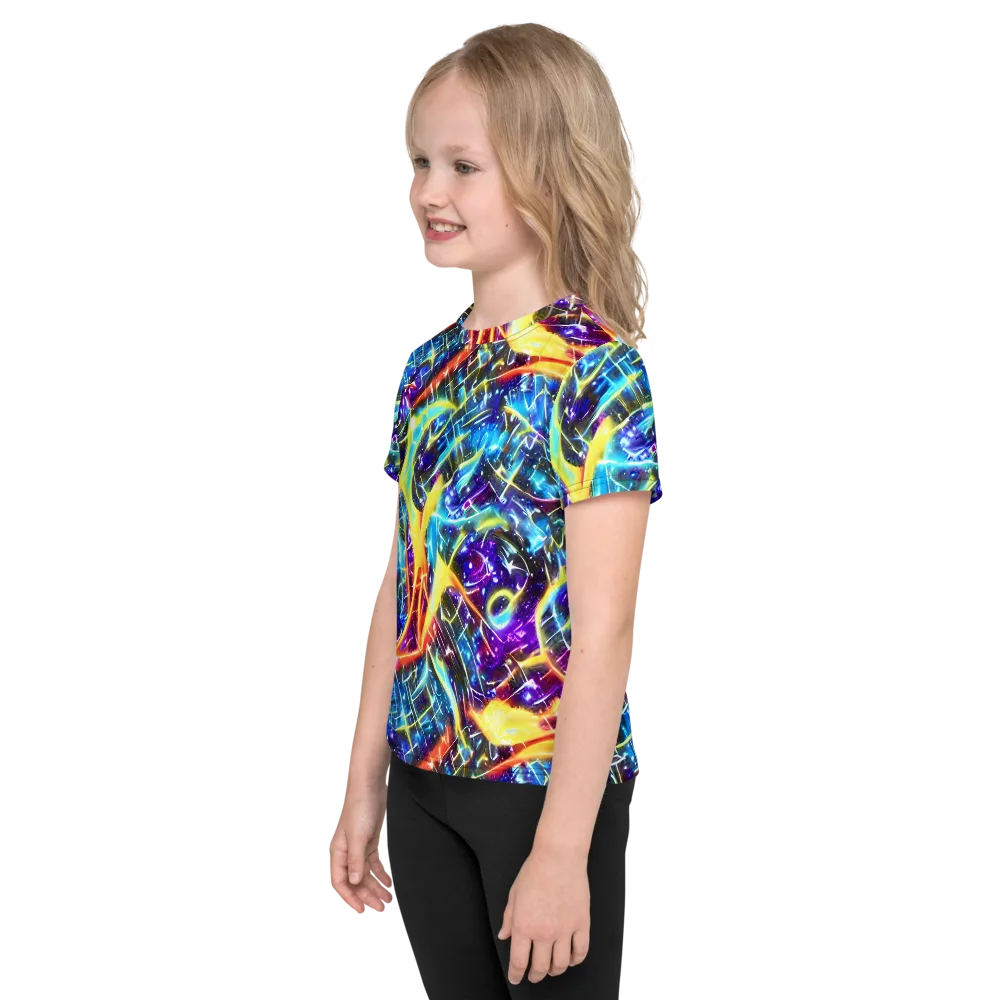 Mutant Nebula on Kids Crew Neck T-Shirt — Left