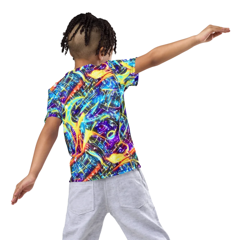 Mutant Nebula on Kids Crew Neck T-Shirt — Back