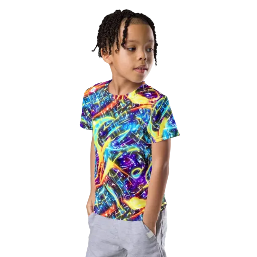 Mutant Nebula on a Kids Crew Neck T-Shirt