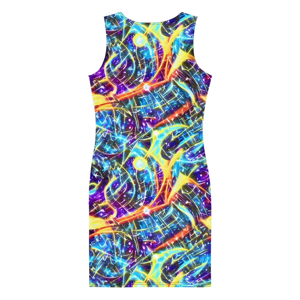 Mutant Nebula on Bodycon Dress — Back