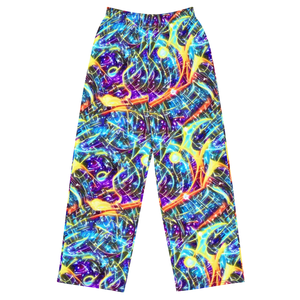 Mutant Nebula on Wide-Leg Pants — Front