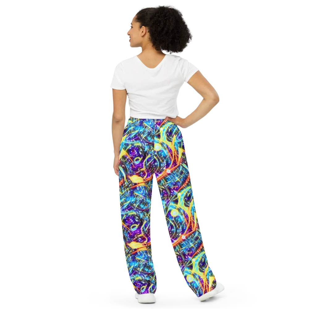 Mutant Nebula on Wide-Leg Pants — Back