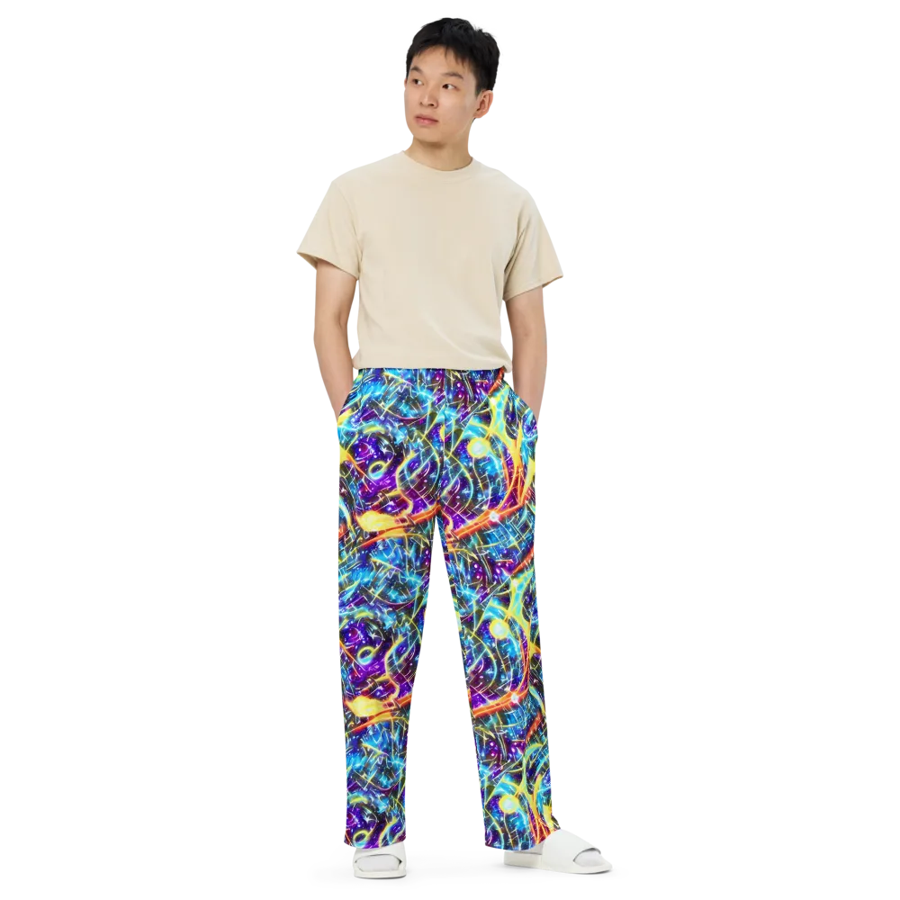 Mutant Nebula on Wide-Leg Pants — Front