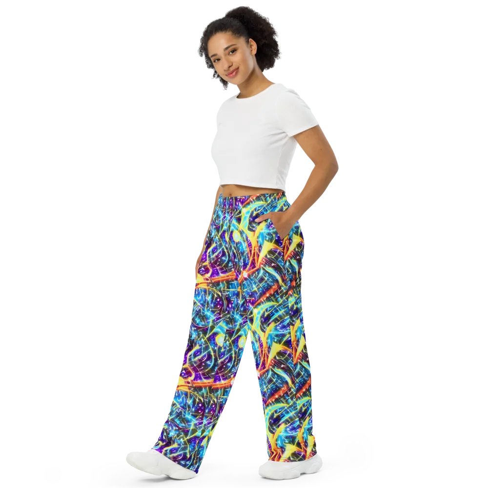 Mutant Nebula on Wide-Leg Pants — Left Front