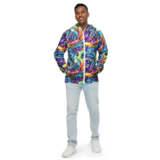 Mutant Nebula on a Men's Windbreaker