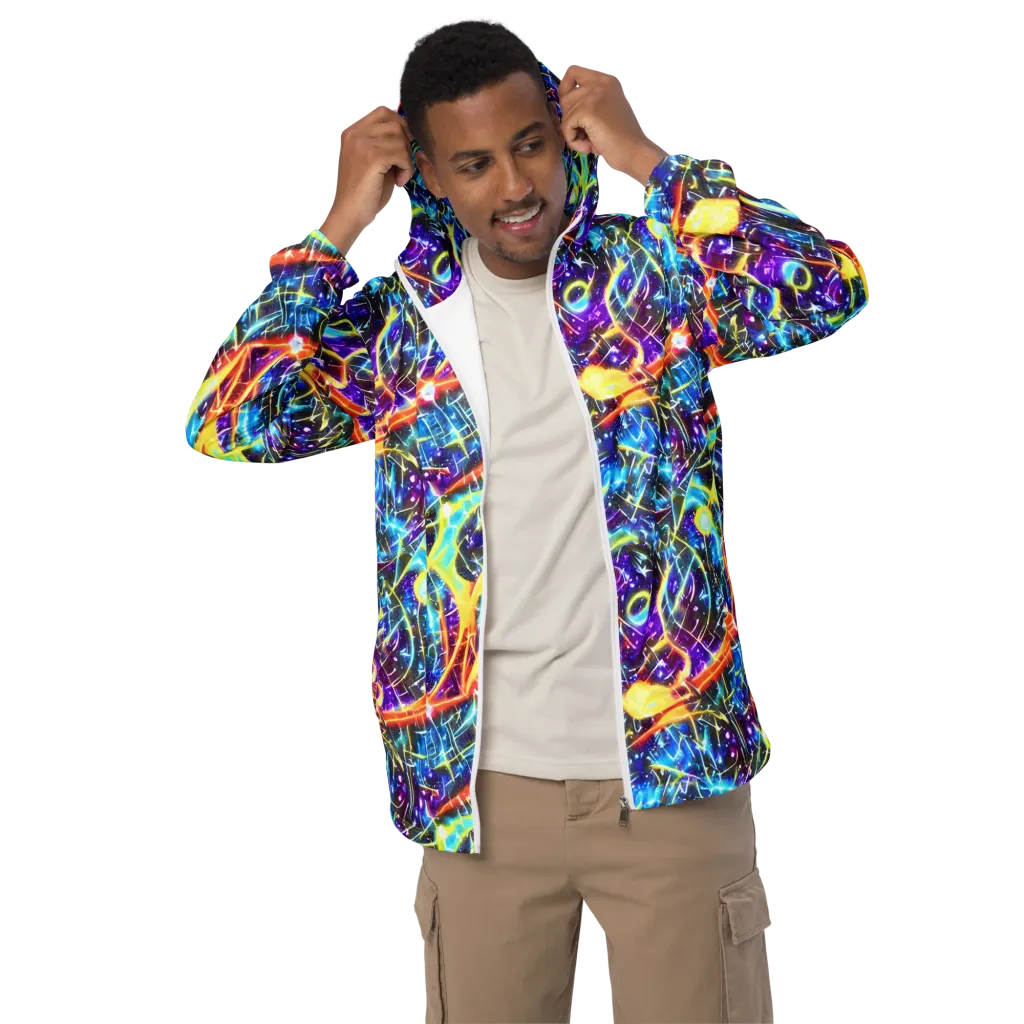 Mutant Nebula on Men's Windbreaker — Front
