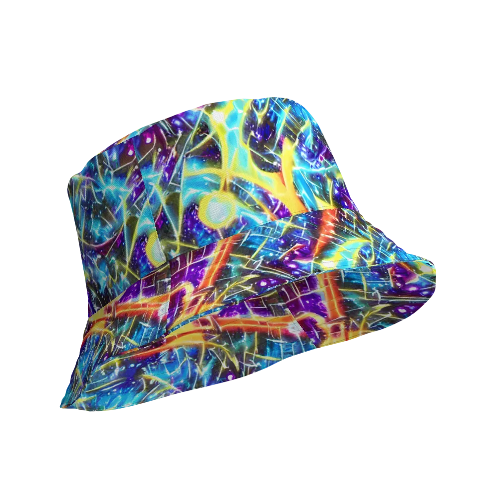 Mutant Nebula on Reversible Bucket Hat — Product details Outside