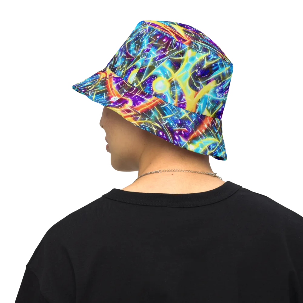 Mutant Nebula on Reversible Bucket Hat — Back Inside