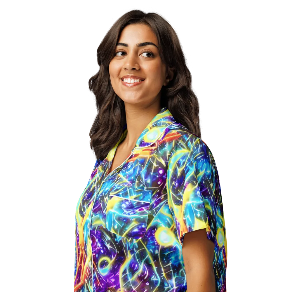 Mutant Nebula on Women's Short Sleeve Pajama Top — Left Front
