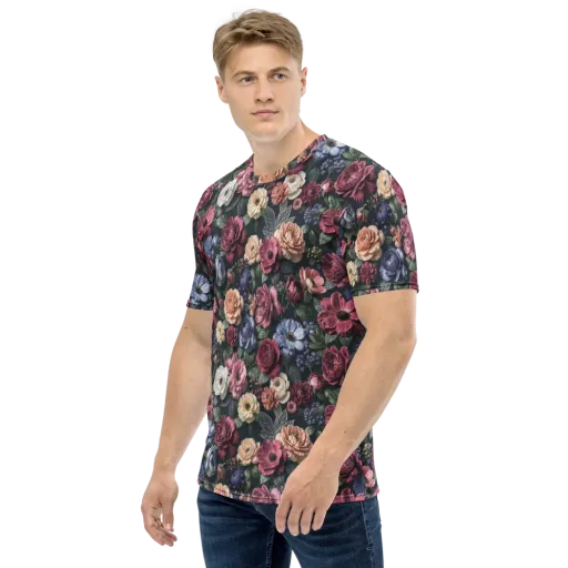 Dusky Botanica on a Men's Crew Neck T-Shirt
