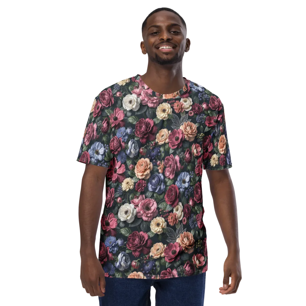 Dusky Botanica on Men's Crew Neck T-Shirt — Front