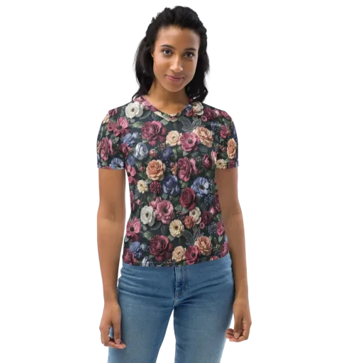 Dusky Botanica on a Women's Crew Neck T-Shirt